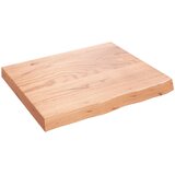  Zidna polica svjetlosmeđa 60x50x(2-6) cm obrađena hrastovina | shoptok.hr