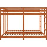  Trokatni krevet Vosak smeđa 200 x 200 cm Čvrsto borovo drvo | shoptok.hr