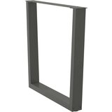  Noge jedilne mize V-oblika 2 kosa Antracit 90x(72-73,3)cm Jeklo | Shoptok.si