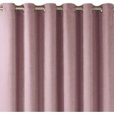  Curtain MILANA color pink style classic golden gold metal eyelets chenille 220x245 HOMEDE | shoptok.hr