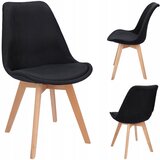 Jumi Stol ALTA oblazinjen v črno blago, (21888362) | Shoptok.si