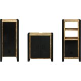  Set namještaja za kupaonicu 3 pcs Smeđa Čvrsto drvo manga | shoptok.hr