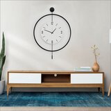 Wallity Zidni sat Mclock-00112, 58x80x7 cm, Crni Cijene