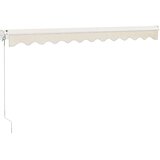 Tenda na uvlačenje krem 3 x 2,5 m od tkanine i aluminija | shoptok.hr