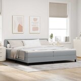  Krevet s opruga kutije Svijetlo siva 200 x 200 cm tkanina | shoptok.hr