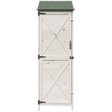  Vrtna Šupa Bijela 59,5 x 56 x 176,5 cm Čvrsto drvo jele | Eponuda.com