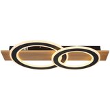 Globo LED stropna svjetiljka Jayden (40 W, D x Š x V: 630 x 350 x 70 mm, Smeđa, crna, Topla bijela) | shoptok.hr