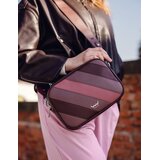 Vuch Crossbody torba Massimo Striped Dark Wine, 16 x 23 cm | shoptok.hr
