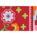 Kayoom RAVNO TKANA PREPROGA 140/200 cm taftano večbarvno, roza | Shoptok.si