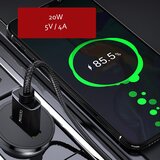 Yesido Avto polnilec (Y38) - USB, QC3.0, FCP, AFC, 20W, 4A - črn | Shoptok.si