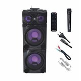 Manta karaoke, 100W, modularne, FM, BT, USB, SD, bež mik, daljinsk, crni SPK5520 | shoptok.hr