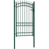  Vrata za ogradu EMMEN s šiljcima čelik 103x134,5 cm zelena | shoptok.hr