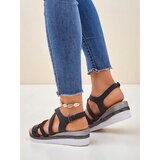 Resti Women’s glitter wedge sandals Aella | Shoptok.si