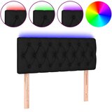  LED uzglavlje crno 100 x 7 x 78/88 cm od tkanine | shoptok.hr