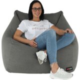 Kondela Vreča za sedenje, siva tkanina, URASON u