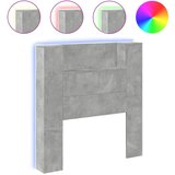 Maison Chic posteljno vzglavje - vzglavna omarica - nočna omarica led beton. siva 100x16,5x103,5 cm, (21705717) Cene