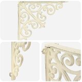  Nosači za zidne police 12 kom. Antič White 9 5 x 9 5 x 3 cm - antično bijela 10 x 10 cm 12 | shoptok.hr