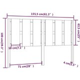 vidaXL Posteljno vzglavje medeno rjavo 155,5x4x100 cm trdna borovina | Shoptok.si
