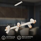 BRILONER 4058064 - Luster na sajli ERA 6xGU10/10W/230V krem boje | Eponuda.com