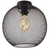 QAZQA Moderna stropna svetilka črna 30 cm - Mesh Ball Cene