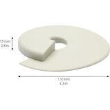 Wagner Zagozda za vrata EH69, Ø 110 mm, DE 4 kosi, 15 mm, svetlo sive barve | Shoptok.si