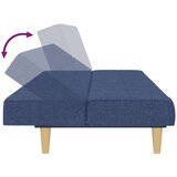  Kavč dvosed z ležiščem modro blago, (21038226) | Shoptok.si