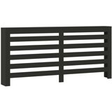 vidaXL Pokrov za radiator črn 175x20x82 cm inženirski les | Shoptok.si