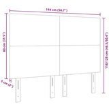  Naslon za glavu Uplain dizajn svijetlo zelena siva 140 cm korduroj tkanina | shoptok.hr