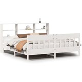  Posteljni okvir brez vzmetnice bel 200x200 cm trdna borovina, (21610945) | Shoptok.si