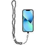  Privjesak za telefon CRYSTAL DIAMOND / dužina kabla 74cm (37cm u omči) / oko vrata - crni | Shoptok.si