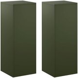  Stalak za biljke 2 pcs Maslinastozelena 30 x 30 x 80 cm Čelik | shoptok.hr