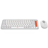 Logitech Pop Icon Combo Off White & Orange Tastatura i miš Cene