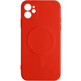 AVIZAR Ovitek Magsafe za iPhone 12, silikonski, fleksibilen notranji mehak ovitek Mag Cover - rdec, (20640332) Cene