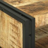 vidaXL Kavna miza 120x50x38 cm Trden grob mangov les | Shoptok.si
