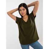 BASIC Feel Good T-shirt-RV-TS-4832.30-khaki | Shoptok.si