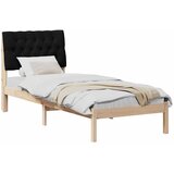 Krevetni okvir s tapiciranim uzglavljem Smeđa 75 x 190 cm | shoptok.hr