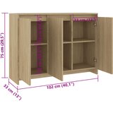  Komoda boja hrasta sonome 102 x 33 x 75 cm konstruirano drvo | Eponuda.com