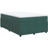 Maison Chic Box spring postelja - Vzmetna postelja z vzmetnico temno zelen 120x190 cm žamet SL17646, (21892236) | Shoptok.si