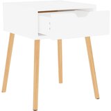  Noćni ormarići 2 kom sjajni bijeli 40x40x56cm konstruirano drvo | shoptok.hr