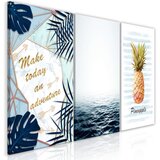  Slika - Pineapple Quote (3 Parts) 120x60 | shoptok.hr