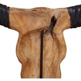  Skulptura bikove lobanje iz tikovine 66x15x88 cm, (21826822) | Shoptok.si