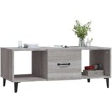 vidaXL Klubska mizica siva sonoma 102x50x40 cm konstruiran les | Shoptok.si