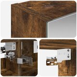  Kupaonski ormar s ogledalom Dimljeni hrast 30 x 10,5 x 50 cm | shoptok.hr