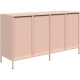  Komoda ružičasta 135x39x73,5 cm hladno valjani čelik | shoptok.hr