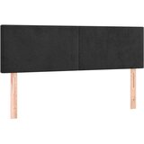 vidaXL Box spring posteljni z vzmetnico črn 140x190 cm žamet | Shoptok.si