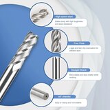 EFUTURETIME 10x Komplet 2-12 mm HSS 4-reznih rezkarjev | Shoptok.si