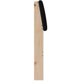  Tapecirani uzglavlje Crna 80 cm Čvrsto borovo drvo | shoptok.hr
