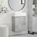  Jedinstveni ormar za kupaonicu s umivaonikom Betonska siva | shoptok.hr