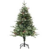  Osvijetljeno božićno drvce sa šiškama zeleno 120 cm PVC i PE | shoptok.hr