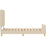  Krem postelja 90x190 cm iz blaga, (22049822) | Shoptok.si
